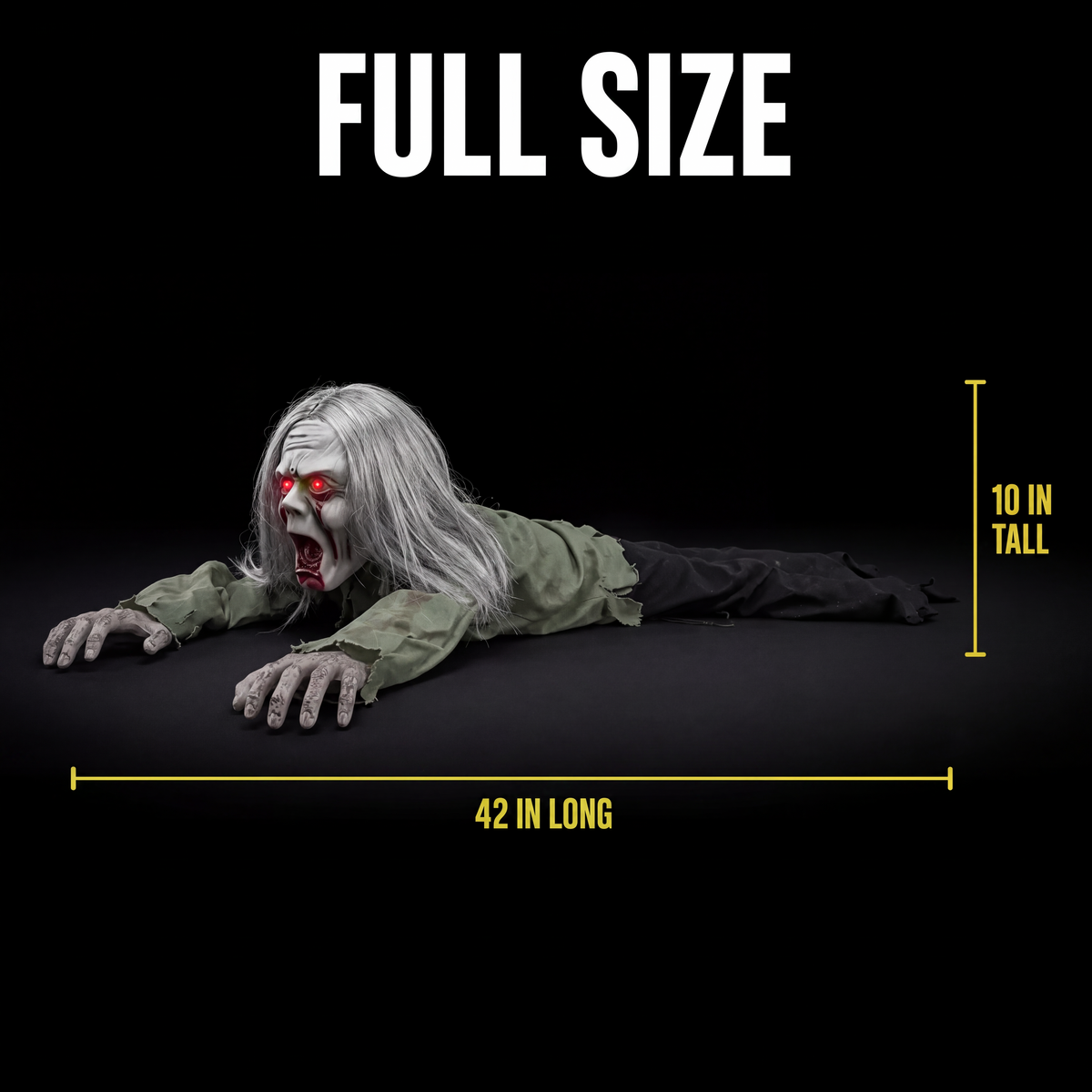 Groundcrawler – Animated Zombie with Light-Up Eyes