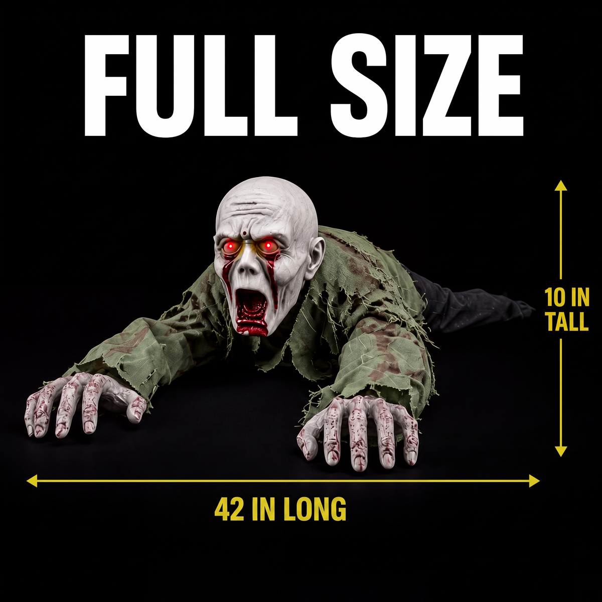 Groundcrawler – Animated Zombie with Light-Up Eyes